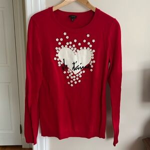 NWOT Talbots Valentine Sweater